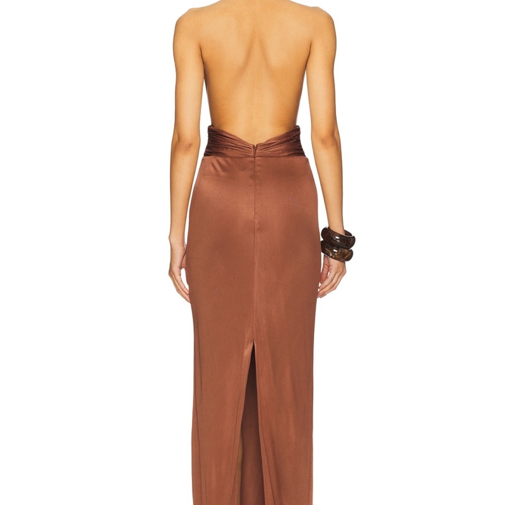 $700 Tag Price - Retrofete Payton Gown in Chesnut - Picture 4 of 5